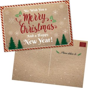 christmas postcard новогодняя открытка